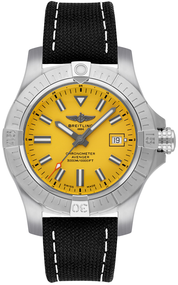 Breitling Avenger Self winding Automatic Yellow Mens Watch A17319101I1X1 