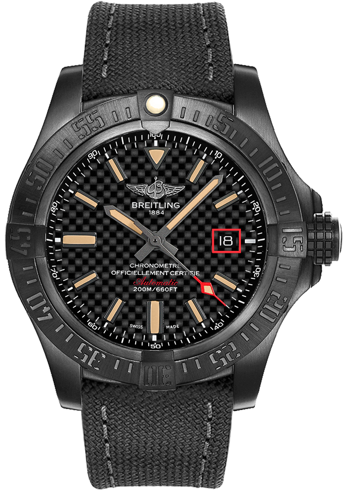 Breitling Avenger Self winding Automatic Black Mens Watch V173111A-BF91-109W 