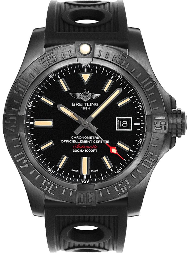 Breitling Avenger Self winding Automatic Black Mens Watch V1731010-BD12-201S 
