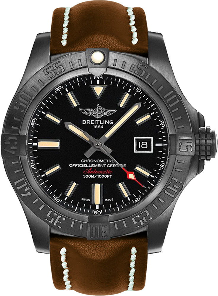 Breitling Avenger Self winding Automatic Black Mens Watch V1731010-BD12-444X 