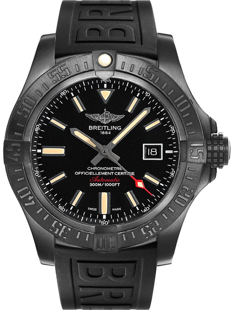 Breitling Avenger Self winding Automatic Black Mens Watch V1731010-BD12-155S 