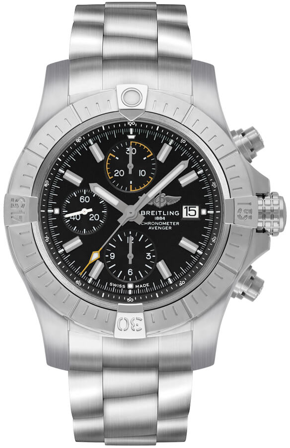 Breitling Avenger Chronograph 45 Black Dial Men's Watch A13317101B1A1 
