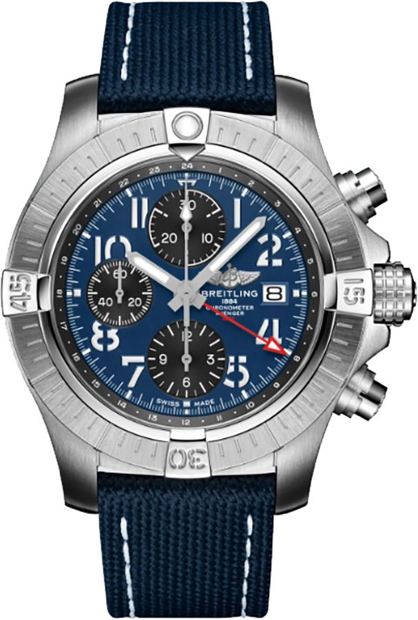 Breitling Avenger Chronograph GMT 45 Steel Men's Watch A24315101C1X1 