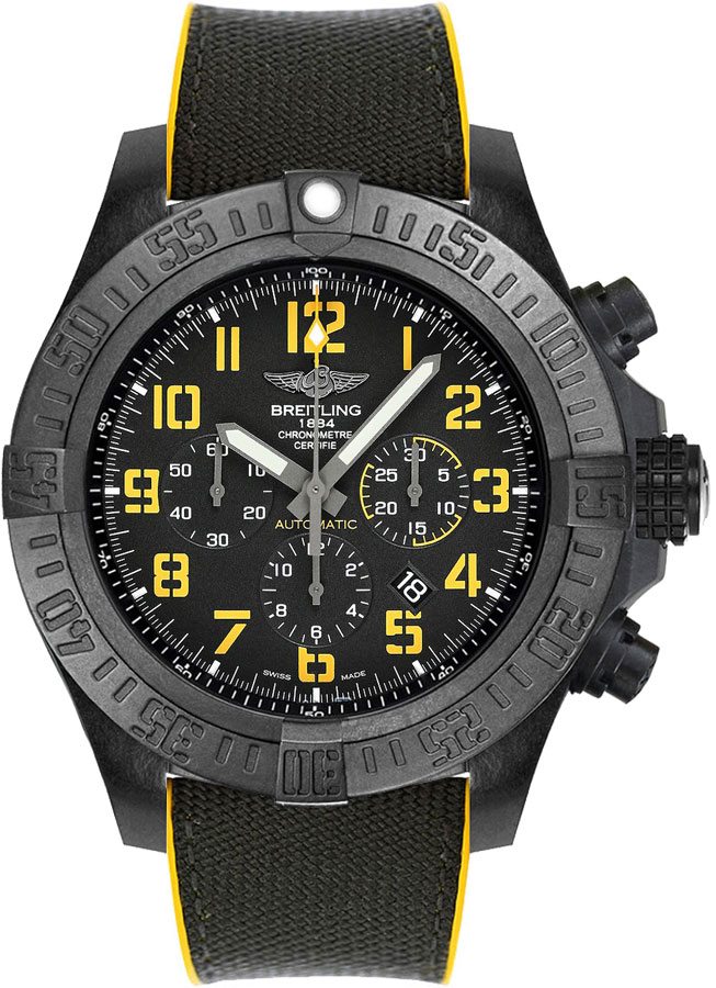 Breitling Avenger Self winding Automatic Black Mens Watch XB01701A-BF92-257S 