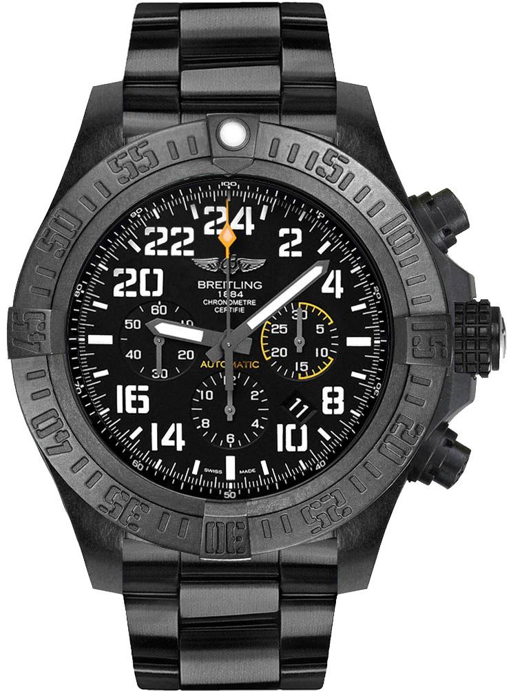 Breitling Avenger Self winding Automatic Chronometer Black Mens Watch XB1210E4-BE89-176V 