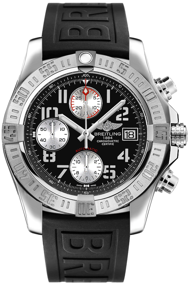 Breitling Avenger II Steel 43mm Black Dial Men's Watch A1338111/BC33-153S 