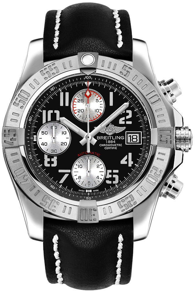 Breitling Avenger II Chronograph Black Dial Men's Watch A1338111/BC33-435X 