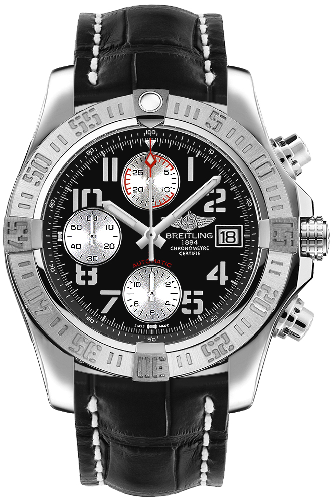 Breitling Avenger II Chronograph 43mm Steel Men's Watch A1338111/BC33-744P 