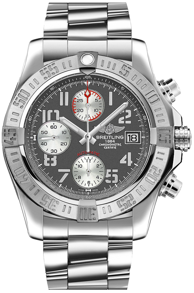 Breitling Avenger II Chronograph Grey Dial Men's Watch A1338111/F564-170A 