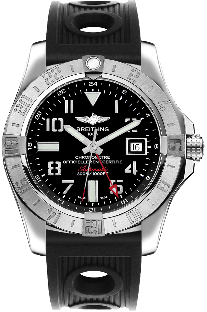 Breitling Avenger Self winding Automatic Chronometer Black Mens Watch A3239011-BC34-200S 