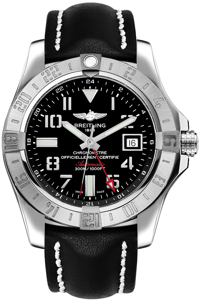 Breitling Avenger Self winding Automatic Chronometer Black Mens Watch A3239011-BC34-435X 