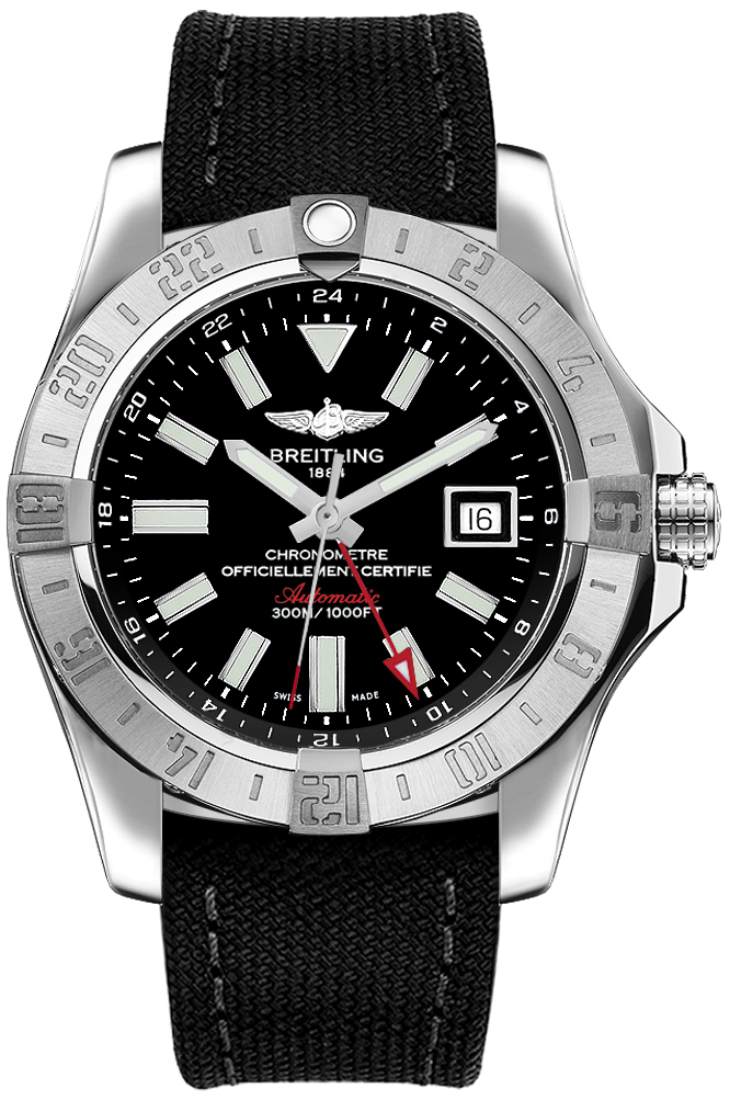Breitling Avenger Self winding Automatic Chronometer Black Mens Watch A3239011-BC35-109W 