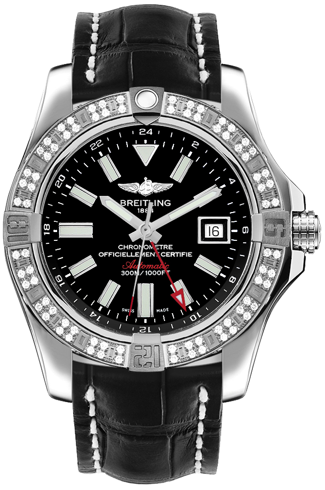 Breitling Avenger Self winding Automatic Chronometer Black Mens Watch A3239053-BC35-744P 