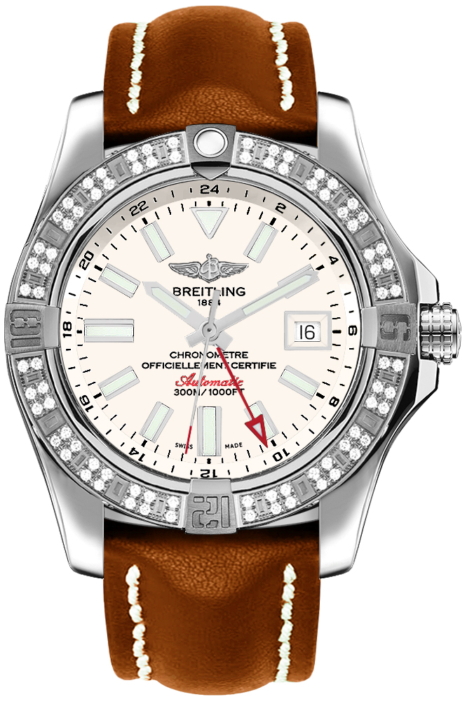 Breitling Avenger Self winding Automatic Chronometer Silver Mens Watch A3239053-G778-433X 