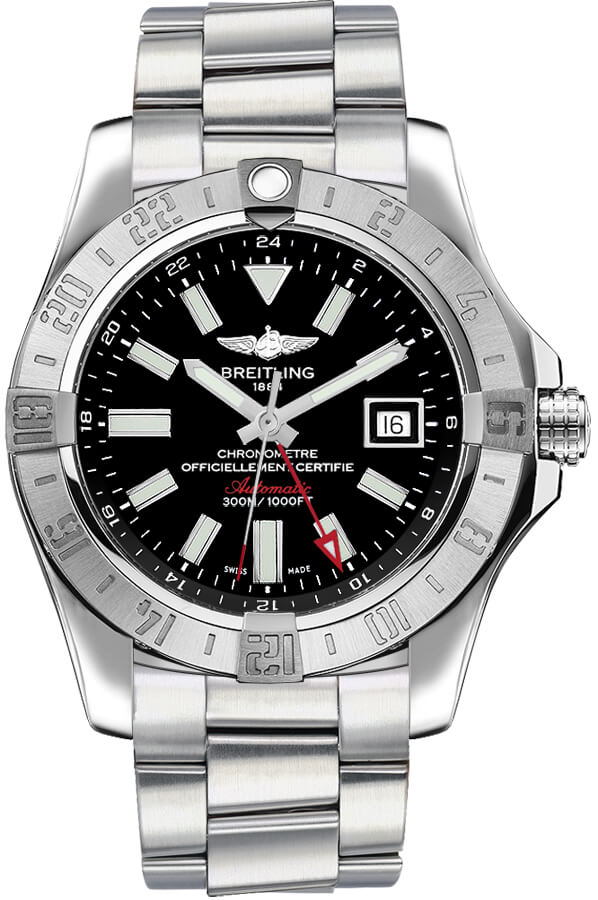 Breitling Avenger Manual Winding Silver Mens Watch A3239011-BC35-173A 