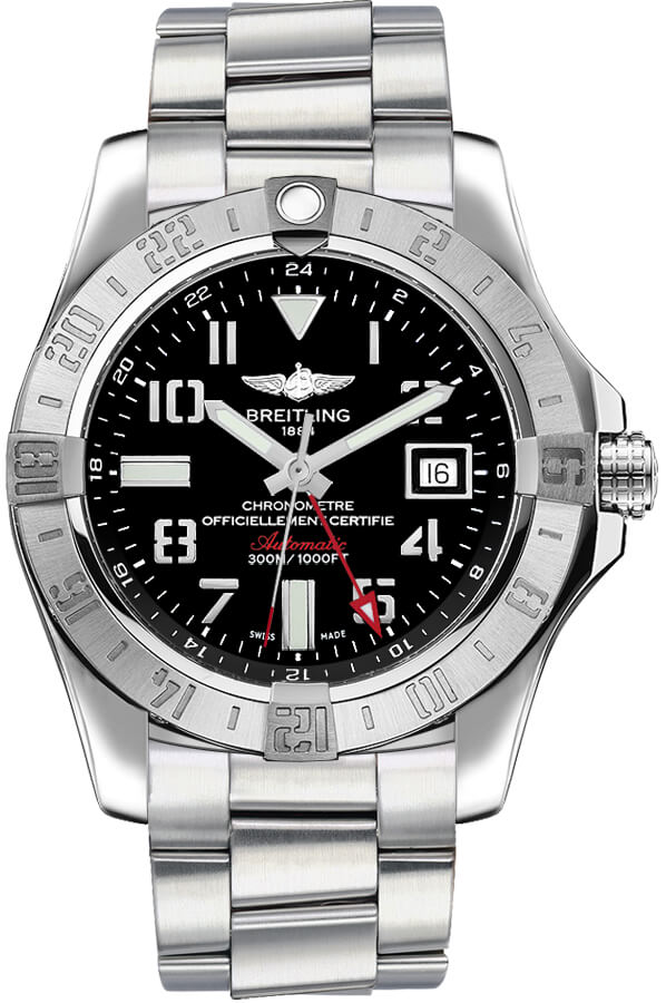 Breitling Avenger II GMT Black Dial Men's Watch A3239011/BC34-173A 