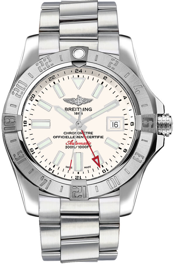 Breitling Avenger Manual Winding Silver Mens Watch A3239011-G778-173A 