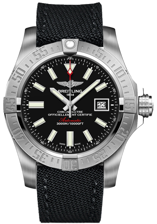 Breitling Avenger Self winding Automatic Chronometer Black Mens Watch A1733110-BC30-101W 
