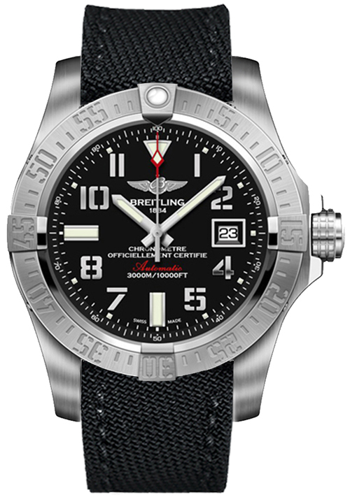 Breitling Avenger Self winding Automatic Chronometer Black Mens Watch A1733110-BC31-101W 