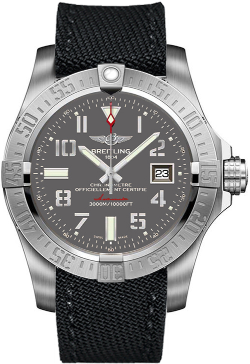 Breitling Avenger Self winding Automatic Chronometer Grey Mens Watch A1733110-F563-109W 