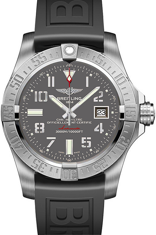 Breitling Avenger Self winding Automatic Chronometer Grey Mens Watch A1733110-F563-153S 