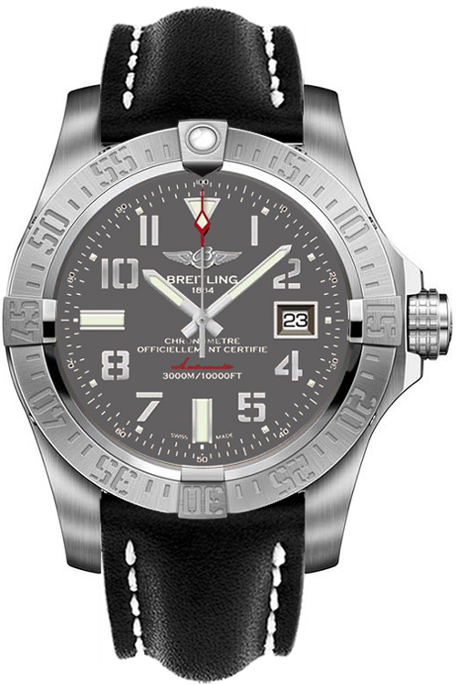 Breitling Avenger Self winding Automatic Chronometer Grey Mens Watch A1733110-F563-435X 