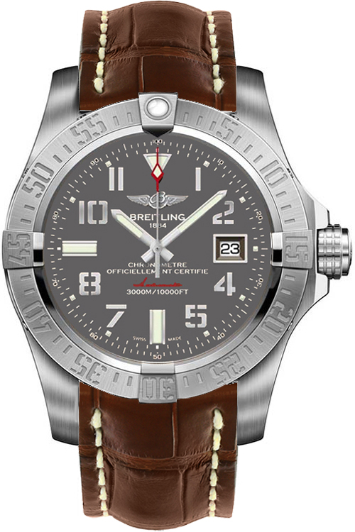 Breitling Avenger Self winding Automatic Chronometer Grey Mens Watch A1733110-F563-739P 