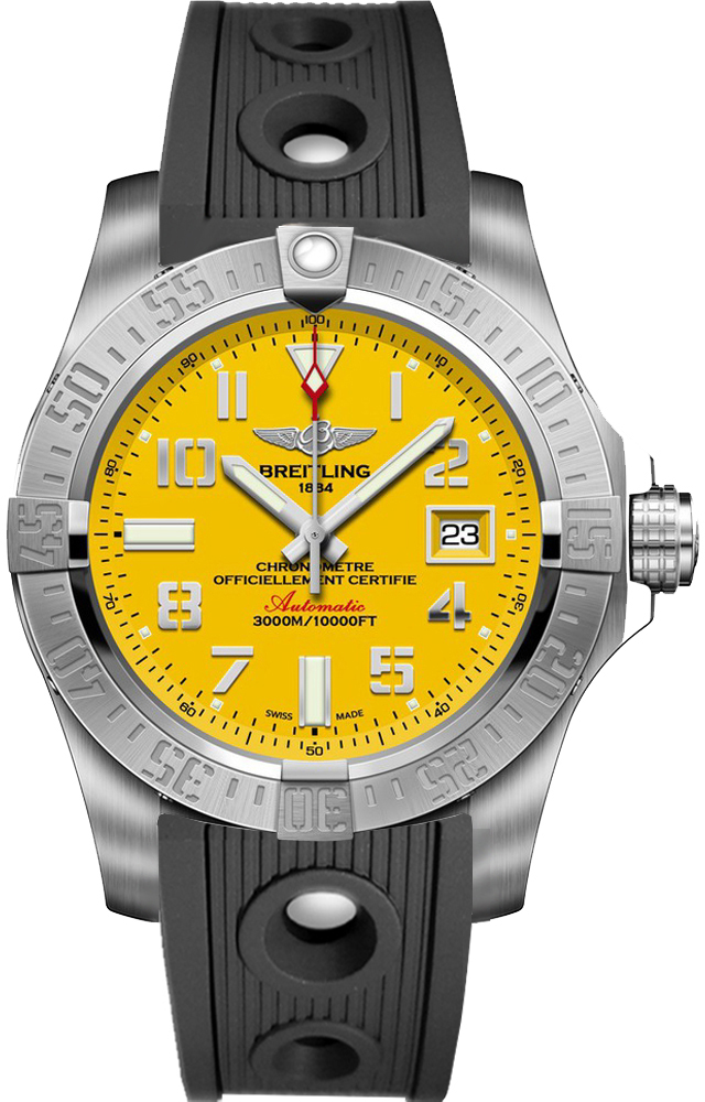 Breitling Avenger Self winding Automatic Yellow Mens Watch A1733110-I519-200S 
