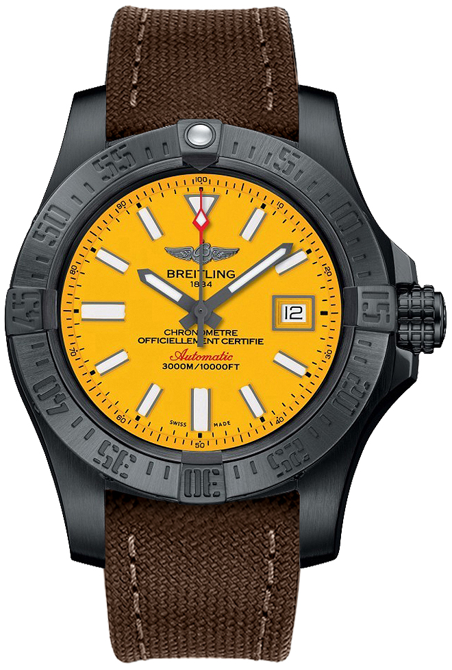 Breitling Avenger Self winding Automatic Chronometer Yellow Mens Watch M17331E2-I530-108W 