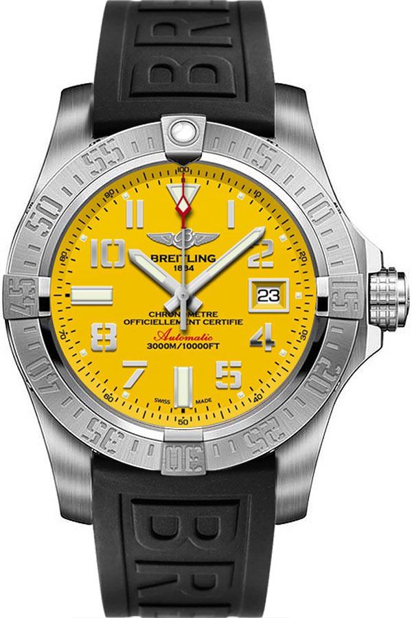 Breitling Avenger Self winding Automatic Yellow Mens Watch A17331101I1S2 