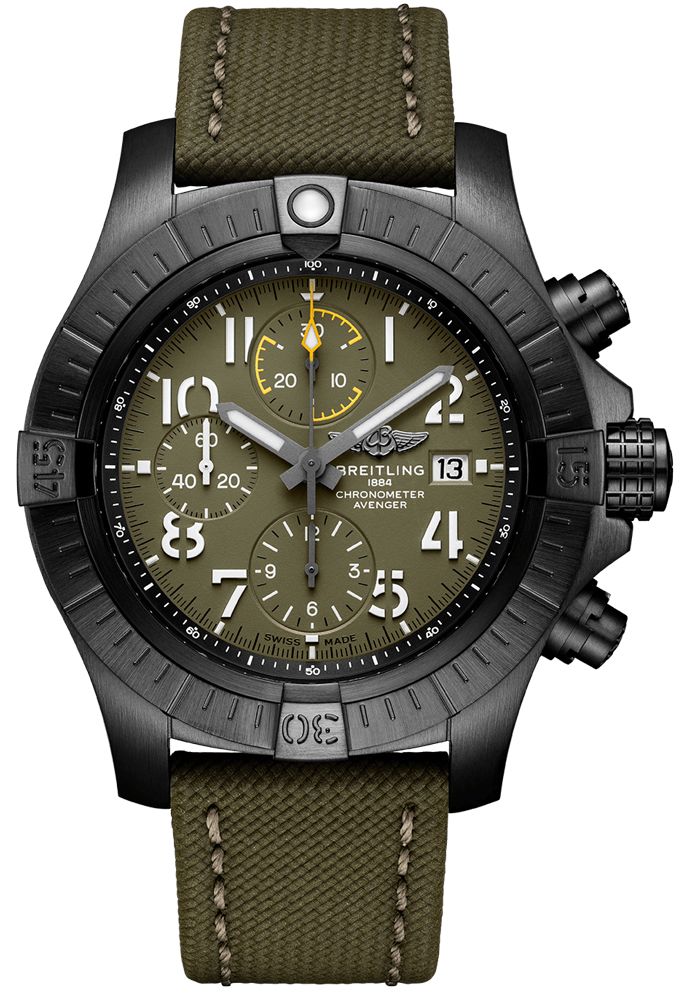 Breitling Avenger Self winding Automatic Green Mens Watch V13317101L1X2 