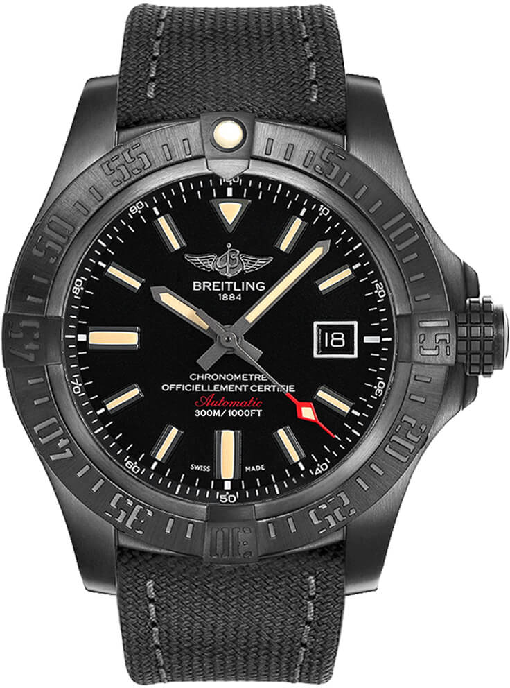 Breitling Avenger Self winding Automatic Black Mens Watch V17310101B1W1 