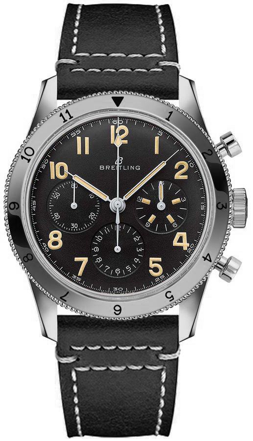 Breitling Navitimer Aviator 8 Manual Winding Black Mens Watch AB0920131B1X1 