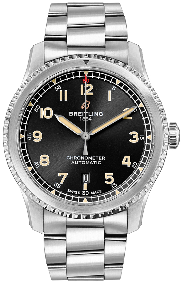 Breitling Navitimer Aviator 8 Self winding Automatic Black Mens Watch A17315101B1A1 