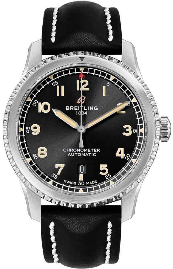 Breitling Navitimer Aviator 8 Self winding Automatic Black Mens Watch A17315101B1X1 