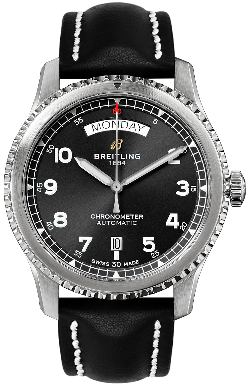Breitling Navitimer Aviator 8 Self winding Automatic Black Mens Watch A45330101B1X2 