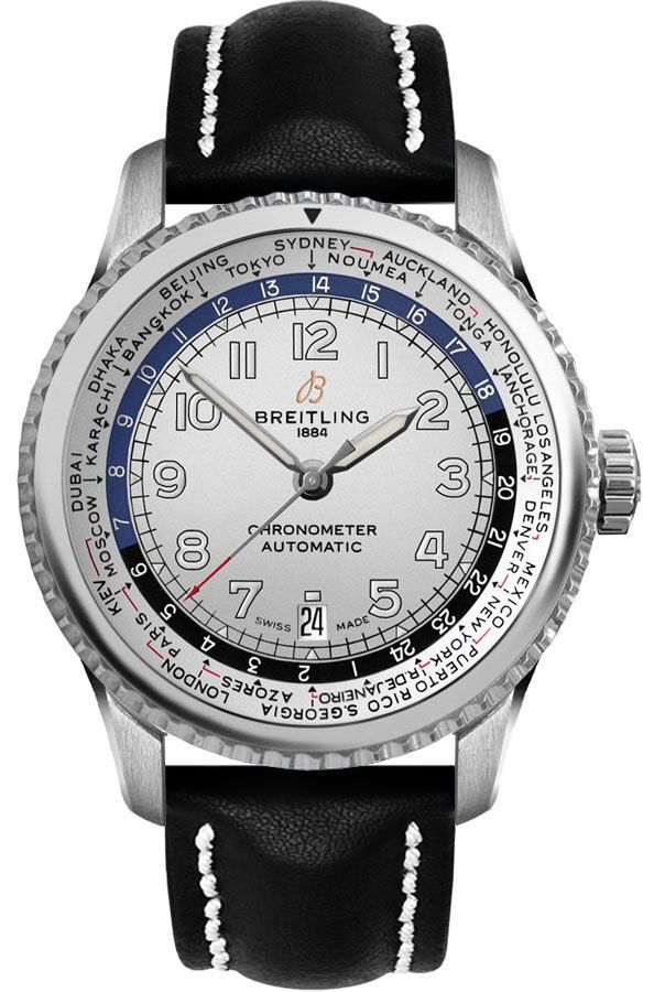 Breitling Navitimer Aviator 8 Self winding Automatic Silver Mens Watch AB3521U0-G838-441X 