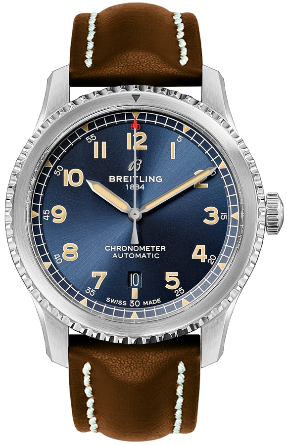Breitling Navitimer Aviator 8 Self winding Automatic Blue Mens Watch A17315101C1X1 