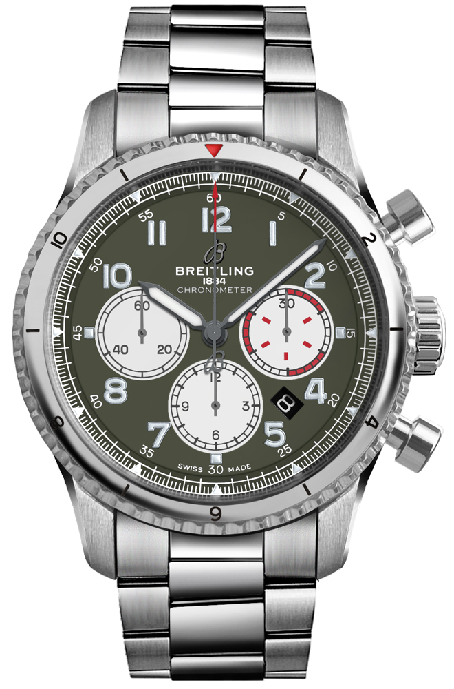 Breitling Navitimer Aviator 8 Curtiss Warhawk Steel Men's Watch AB01192A1L1A1 