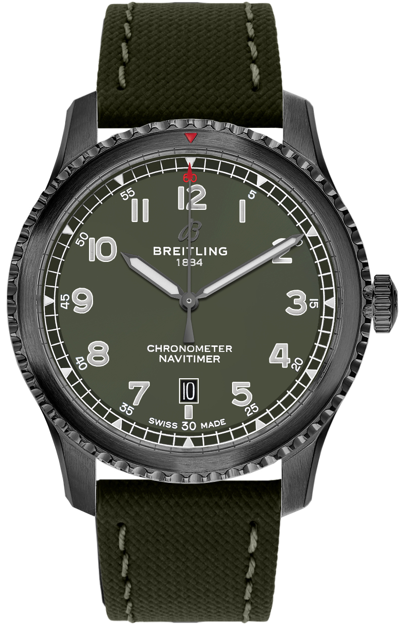 Breitling Navitimer Aviator 8 Self winding Automatic Green Mens Watch M173152A1L1X1 