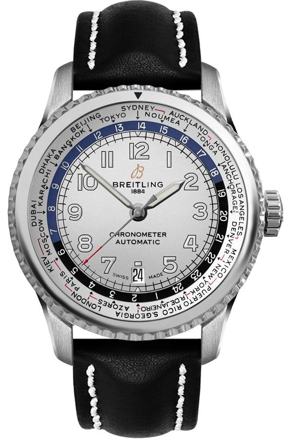 Breitling Navitimer Aviator 8 Self winding Automatic Silver Mens Watch AB3521U0-G838-442X 