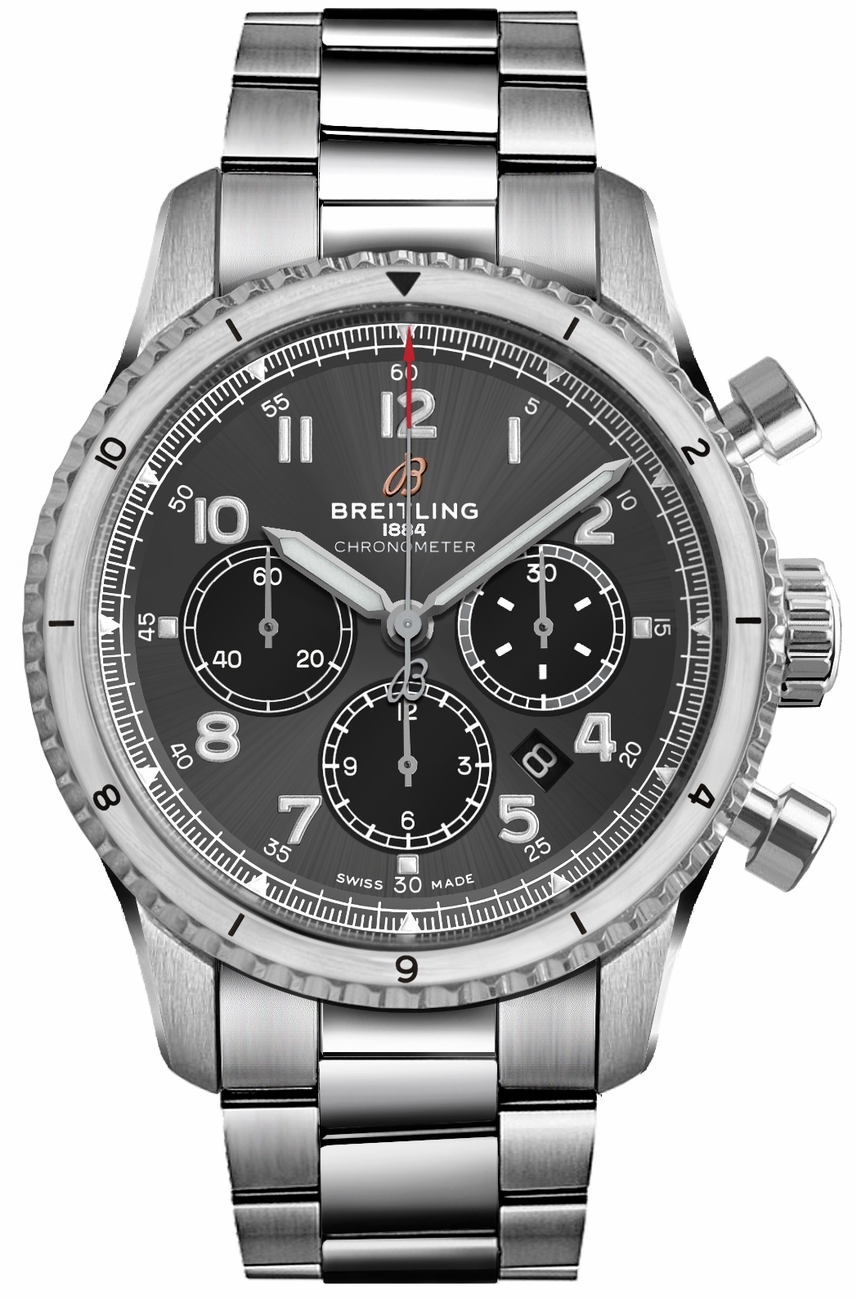 Breitling Navitimer Self winding Automatic Grey Mens Watch AB0119131B1A1 