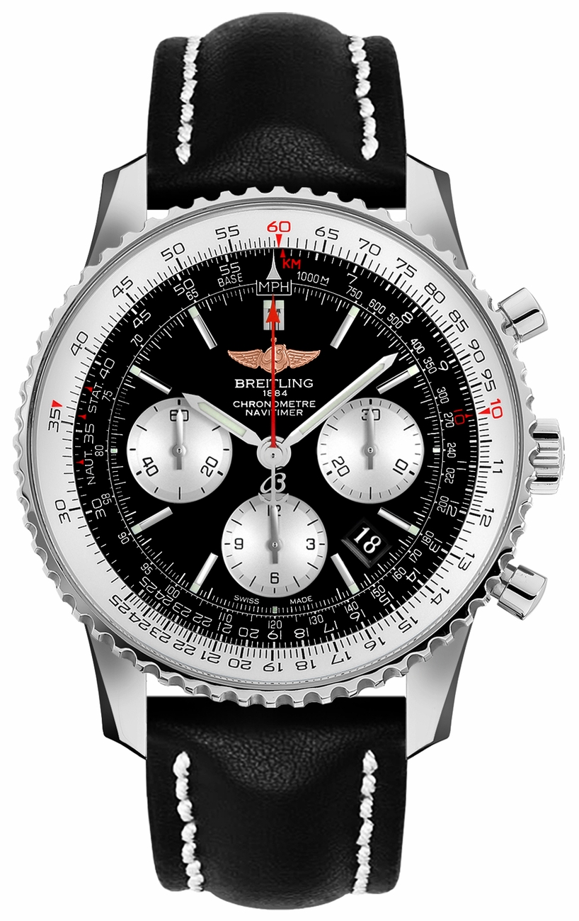 Breitling Navitimer Self winding Automatic Chronometer Green Mens Watch AB012012-BB01-435X 