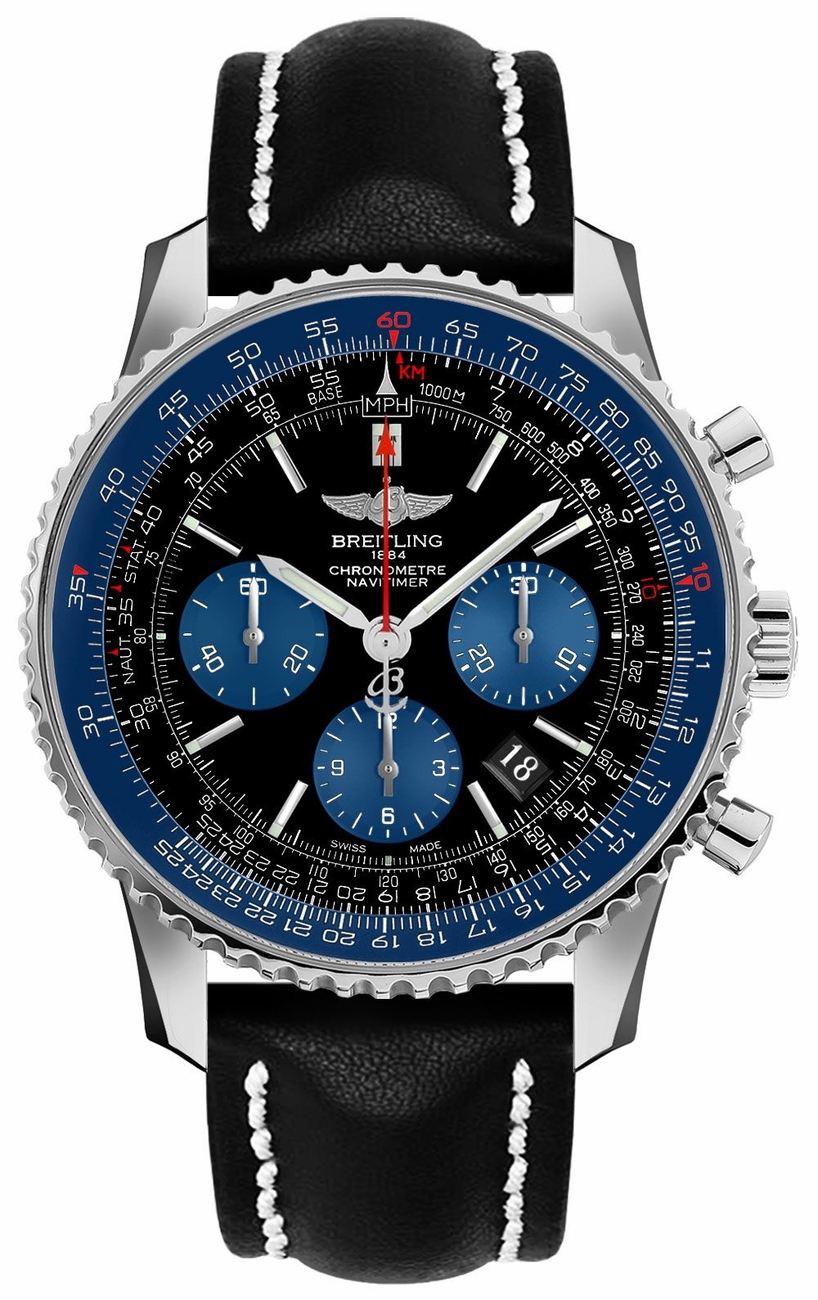 Breitling Navitimer Black Mens Watch AB012116-BE09-435X 