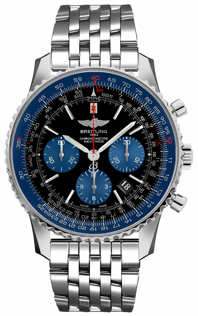 Breitling Navitimer Black Mens Watch AB012116-BE09-447A 
