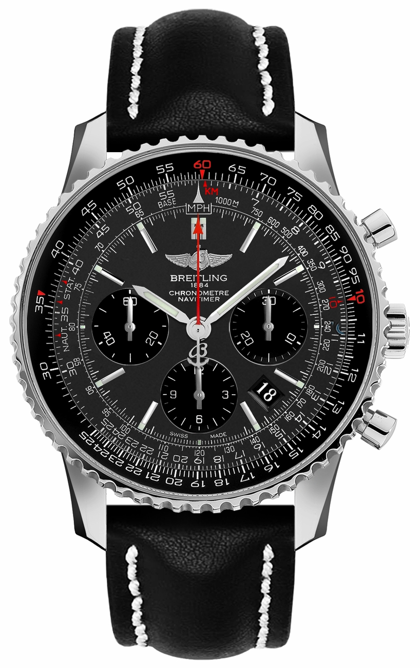 Breitling Navitimer Self winding Automatic Chronometer Grey Mens Watch AB012124-F569-435X 