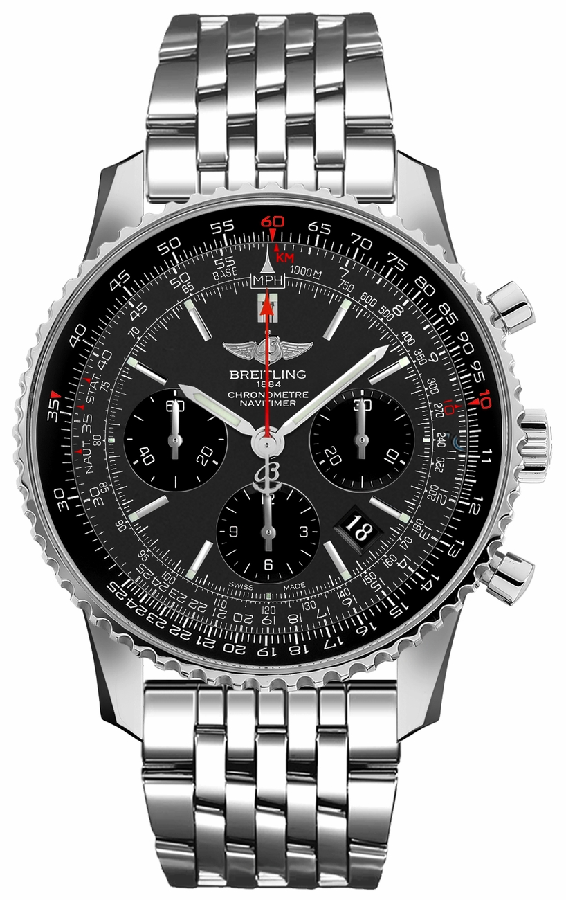 Breitling Navitimer Self winding Automatic Chronometer Grey Mens Watch AB012124-F569-447A 