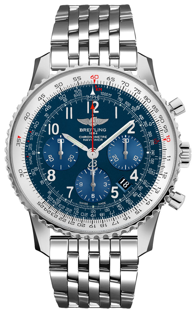 Breitling Navitimer Self winding Automatic Blue Mens Watch AB0121C4-C920-447A 