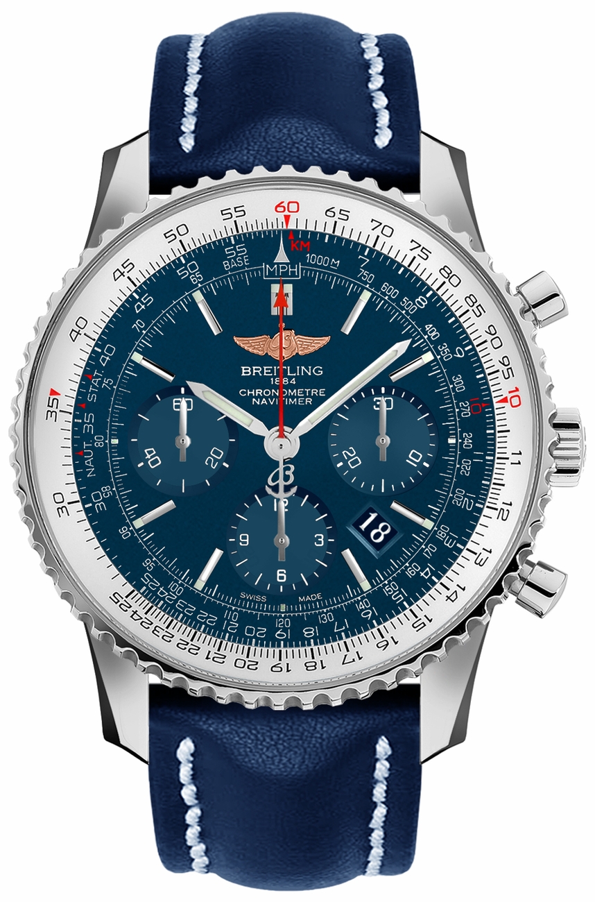 Breitling Navitimer Self winding Automatic Chronometer Blue Mens Watch AB012721-C889-101X 
