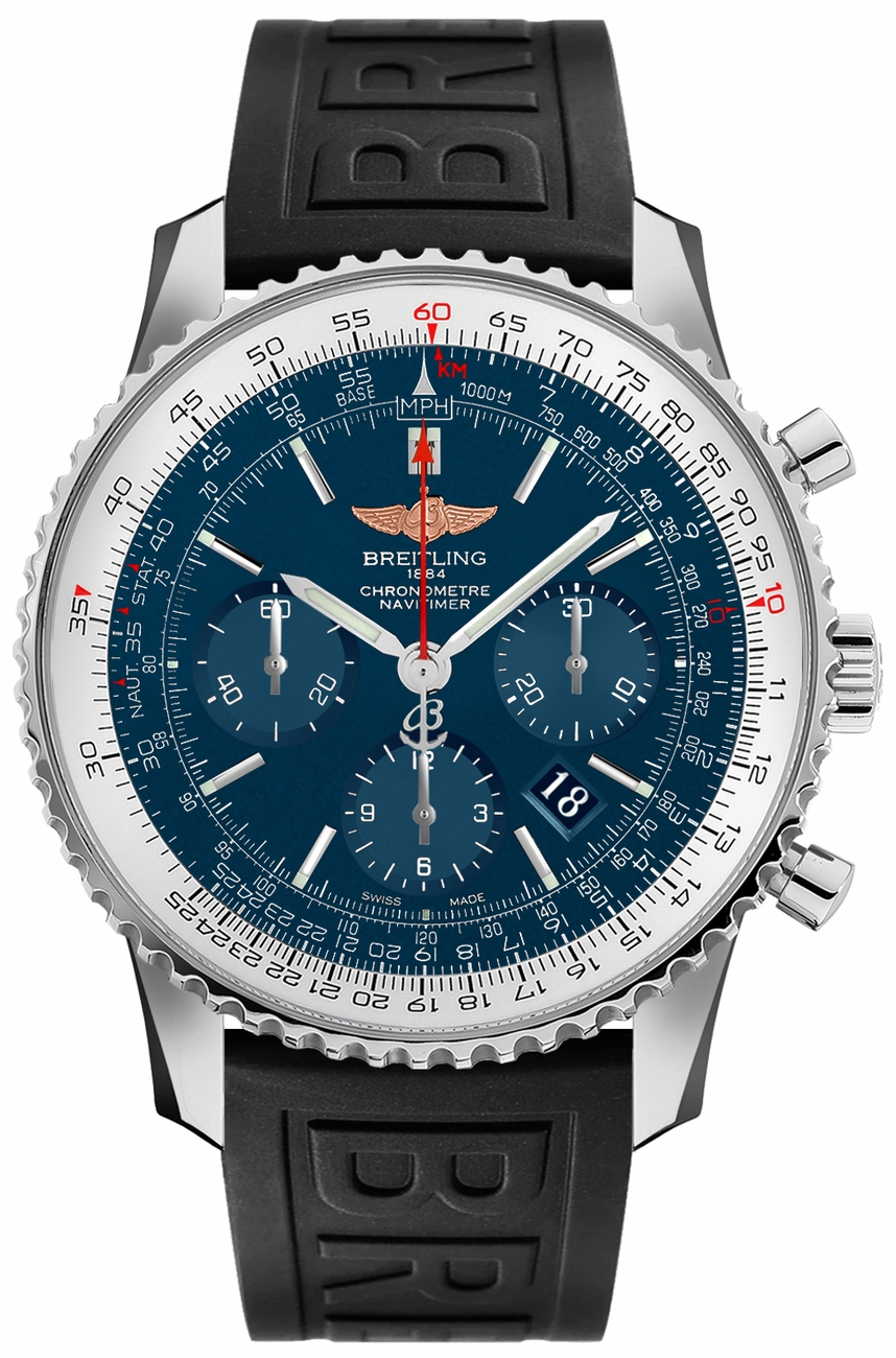 Breitling Navitimer Self winding Automatic Chronometer Blue Mens Watch AB012721-C889-154S 